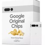 گوگل درون جعبه‌هایی با طرح پیکسل ۷ چیپس سیب‌زمینی می‌فروشد