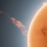 یک عکاس نجومی تصویری تماشایی از فوران عظیم خورشید ثبت کرد