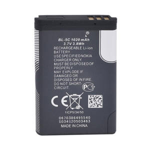 باتری موبایل مدل BL-5C ظرفیت 1020 میلی آمپر ساعت مناسب برای گوشی موبایل نوکیا 105