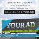 طرح لایه باز پیش نمایش بیلبورد – Billboard Mockup 7